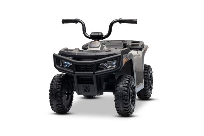 Licencovaná elektrická štvorkolka Arctic Cat 12V so zadným pohonom, sivá, LED svetlá, Lítiová batéria, 2 x 25W motor, Originál Licencia