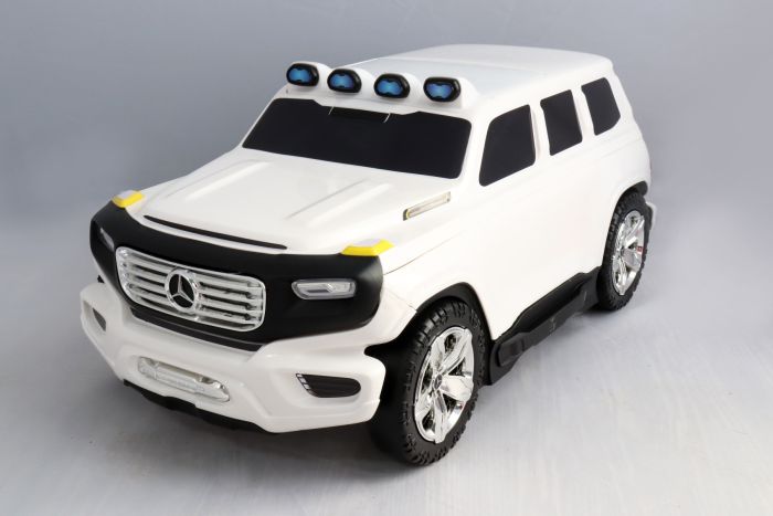 Detské Licencované odrážadlo a kufrík 2v1 Mercedes-Benz Ener-G-Force biele