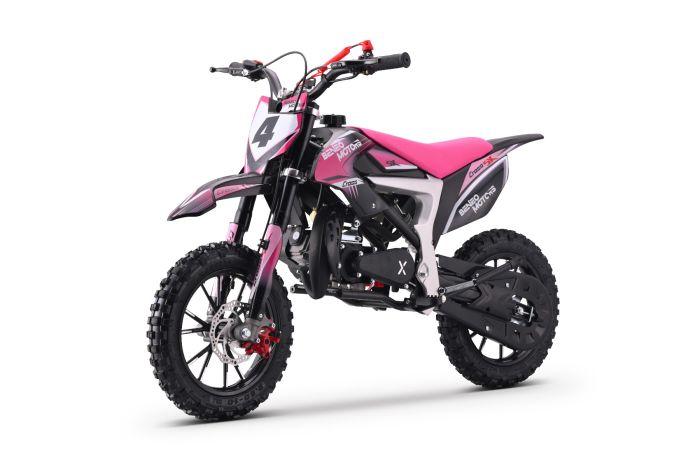 Benzínová motorka pre deti Beneo Motors CROSS SX ružová - 50cm3