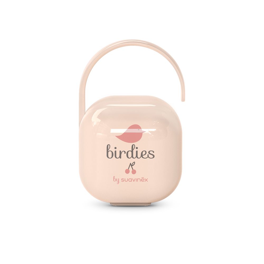 SUAVINEX l Krabička na cumlík BIRDIES - ružová