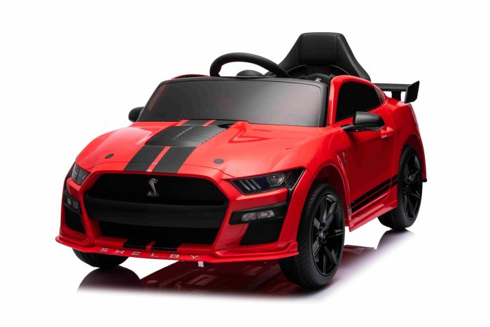 Elektrické autíčko Ford Shelby Mustang GT 500 Cobra, červené, 2,4 GHz diaľkové ovládanie, USB Vstup, LED Svetlá, 2 x 30W motor, ORIGINÁL licencia