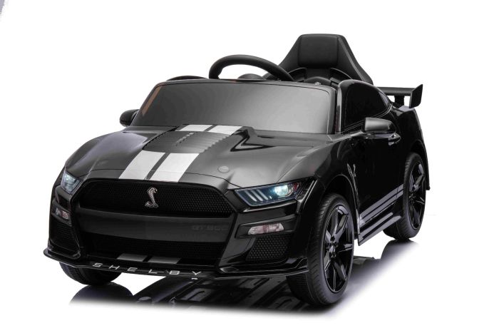 Elektrické autíčko Ford Shelby Mustang GT 500 Cobra, čierne, 2,4 GHz diaľkové ovládanie, USB Vstup, LED Svetlá, 2 x 30W motor, ORIGINÁL licencia