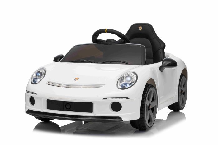 Elektrické autíčko RUF GT 12V, biele, Otváracie dvere, 2.4 GHz diaľkové ovládanie, LED svetlá vpredu aj vzadu, USB/Aux Vstup, Lítiová batéria, 2 X 35W motor, ORIGINÁL licencia
