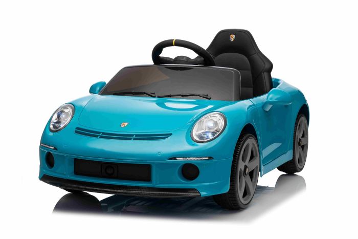 Elektrické autíčko RUF GT 12V, modré, Otváracie dvere, 2.4 GHz diaľkové ovládanie, LED svetlá vpredu aj vzadu, USB/Aux Vstup, Lítiová batéria, 2 X 35W motor, ORIGINÁL licencia