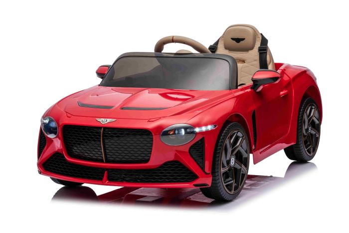 Elektrické autíčko Bentley Bacalar 12V, červené, Dvere otvárajúce sa nahor, 2.4 GHz diaľkové ovládanie, LED svetlá, USB/Aux Vstup, Odpruženie, Lítiová batéria, 2 X 25W motor, ORIGINÁL licencia