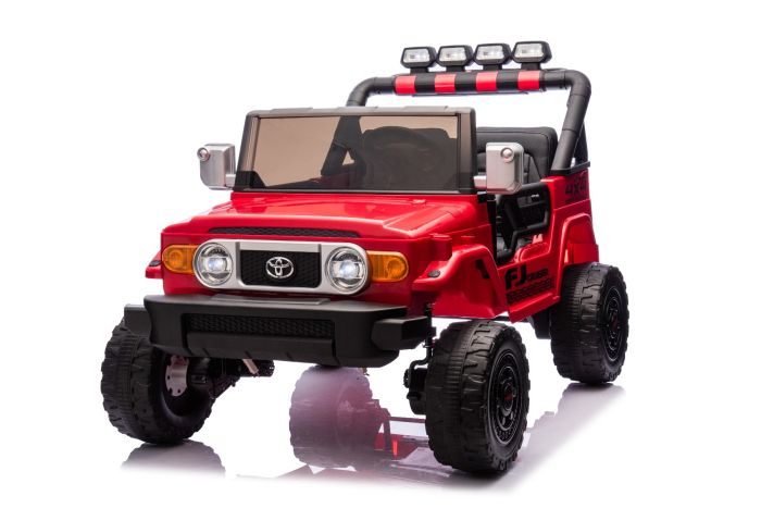  Licencované elektrické autíčko Toyota FJ Cruiser XXL (Dvojmiestne)  s pohnom 4X4 NOVINKA: Lítiová batéria 22.2V4.5AH    Autíčko Toyota FJ Cruiser XXL je pohodlne vhodné pre dve deti so šírkou sedadiel 58 cm. Vďaka vysokému podvozku s odpruženou zadnou ná