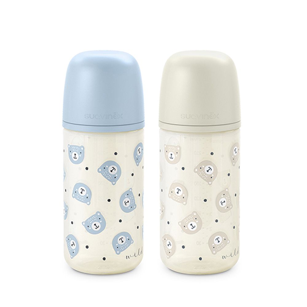 SUAVINEX | Fľaša sklo WILD & FREE 240 ml fyziologická SX PRO +0 SF